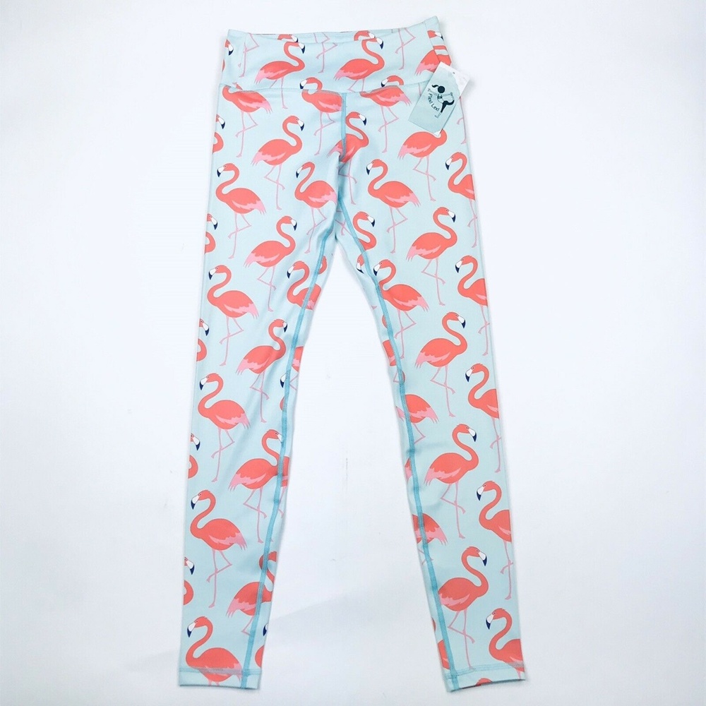 NWT Flexi Lexi Flamingo Leggings Sz M - Picture 3 of 6